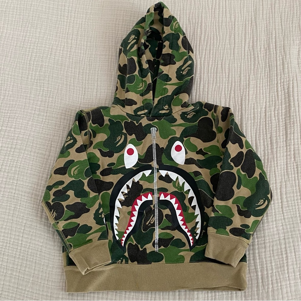 Bape Kids By A Bathing Ape Camo Hoodie